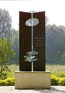 Monument to officer and cryptographer Maksymilian Ciężki