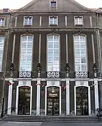 The entrance to the old building of Szczecin Philharmonic, Armii Krajowej Square