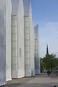 The new building, 48 Małopolska Street, side view from Hołd Pruski Square