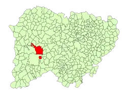 Location in Salamanca