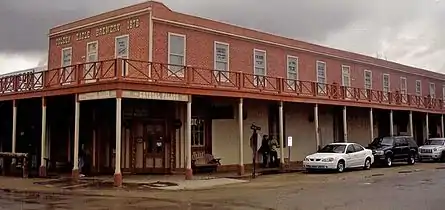 The Crystal Palace, formerly the Golden Eagle Brewery, in Tombstone, Arizona. Built in 1879.