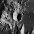 Lunar Orbiter 4 image of T. Mayer E