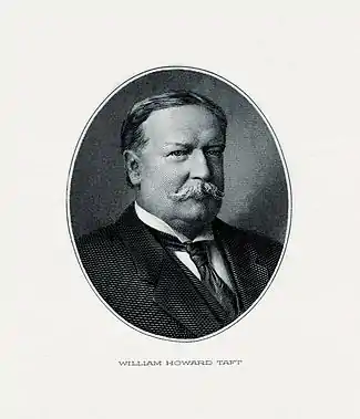 BEP engraved portrait of Taft as President