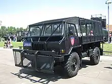 TAM 110 T7 B/BV used by Serbian Gendarmerie for riots.