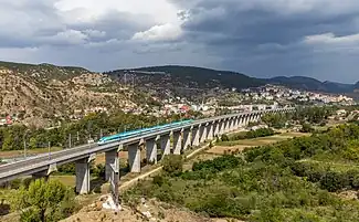 High speed train at Bilecik