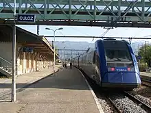 TER from Geneva to Valence reversing at Culoz station.