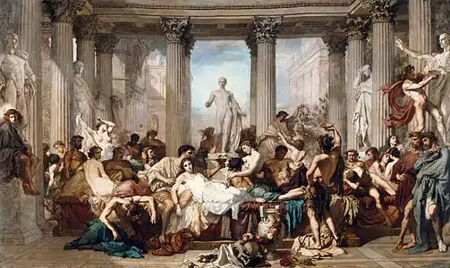 The Romans in their Decadence, by Thomas Couture, 1844-1847, oil on canvas, Musée d'Orsay, Paris