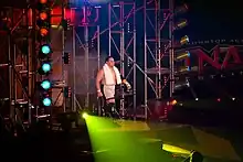 Samoa Joe making his entrance at Bound for Glory IV