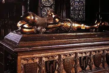 Tomb of Edward, the Black Prince, after 1376, Canterbury Cathedral, Kent