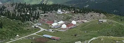 Panorama of Tien Shan astronomical observatory