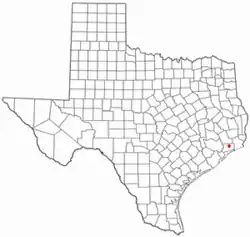 Location of Smith Point, Texas