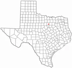 Location of Annetta North within Parker County, Texas.