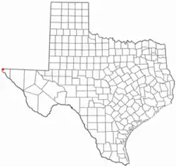Location of Westway, Texas