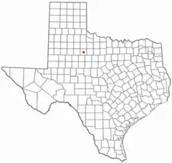 Location of Aspermont, Texas