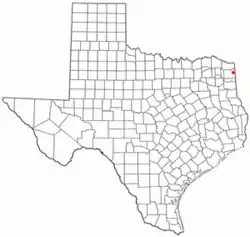 Location of Atlanta, Texas