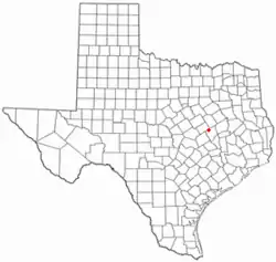 Location of Bremond within Texas