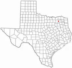 Location of Cumby, Texas