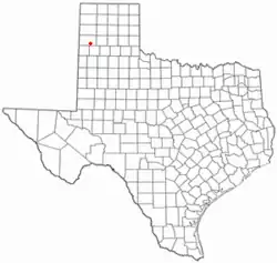 Location of Hereford, Texas
