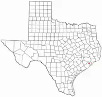Location of Hillcrest, Texas