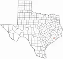 Location of Iowa Colony, Texas