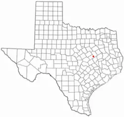 Location of Kosse, Texas