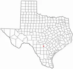Location of La Coste, Texas