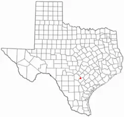 Location of La Vernia, Texas