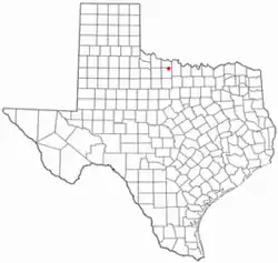 Location of Lakeside City, Texas