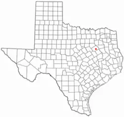 Location of Navarro, Texas