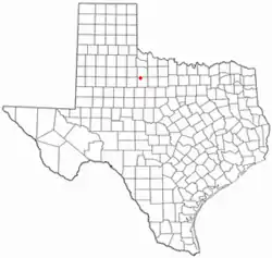 Location of OBrien, Texas