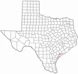 Location of Port Lavaca, Texas