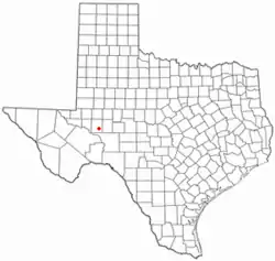 Location of Rankin, Texas