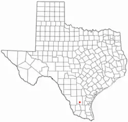 Location of Realitos, Texas
