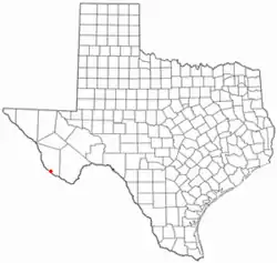 Location of Redford, Texas