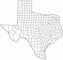 Location of Chatfield, Texas