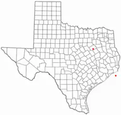Location of Richland, Texas