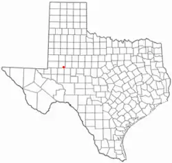 Location of Stanton, Texas