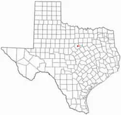 Location of Stephenville, Texas