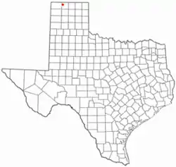 Location of Stratford, Texas