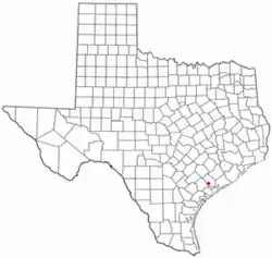 Location of Vanderbilt, Texas