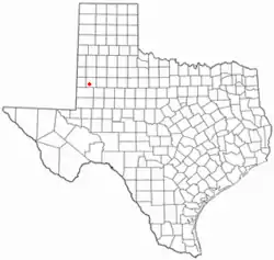 Location of Wellman, Texas