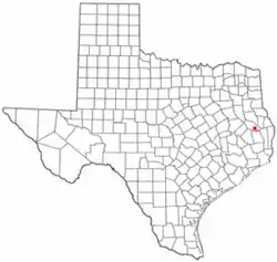 Location of Zavalla, Texas
