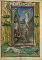 Saint Jerome in the Desert, by Taddeo Crivelli (died about 1479)[Note rabbit being chased by a domesticated hound]