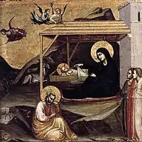 Taddeo Gaddi, Nativity, circa 1325, Fundación Colección Thyssen-Bornemisza, Pedralbes