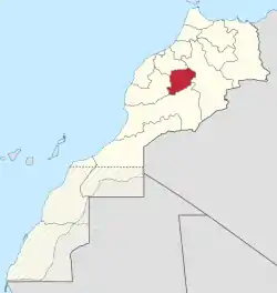 Location in Morocco