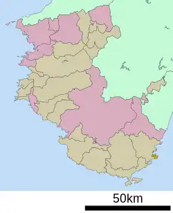 Location of Taiji in Wakayama Prefecture