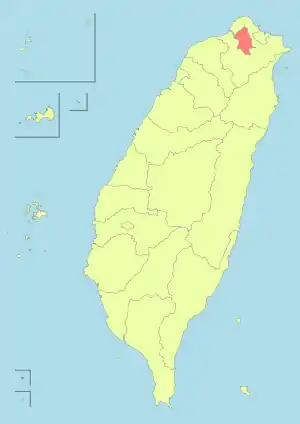 Location of Taipei City