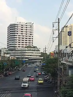 Charoen Nakhon Road near Taksin Hospital and Charoen Nakhon junction.