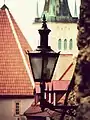 Traditional street lantern in the Old Town of Tallinn, Estonia