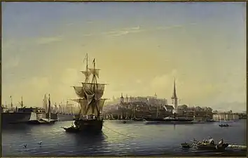 Port of Reval, 1853.Art Museum of Estonia